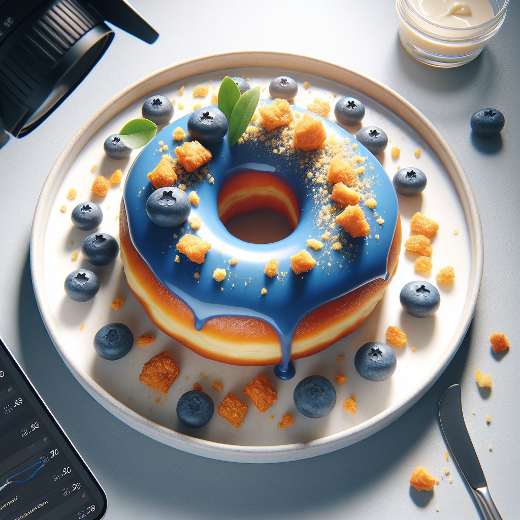 Blueberry Bliss Cheesecake Doughnut